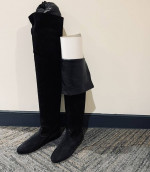 CELINE BLACK LEATHER/SUEDE BOOTS(BNIB)