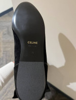 CELINE BLACK LEATHER/SUEDE BOOTS(BNIB)