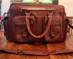 Brand New Leather Laptop/Travel Bag