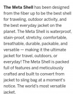 Western rise meta-shell jacket