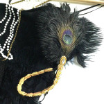 Flapper costume set: Express dress size 2 NWT + accessories