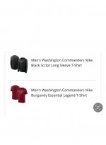 Men’s New Washington Commanders Clothing & Accessories