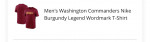 Men’s New Washington Commanders Clothing & Accessories