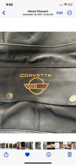 leather corvette tote bag
