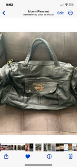 leather corvette tote bag