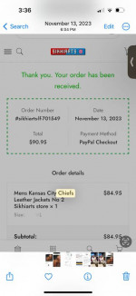 Brand new Chiefs Jacket for sale