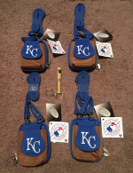 KANSAS CITY ROYALS MINI PURSE / CELL PHONE CASES's (x4) & KEYCHAIN