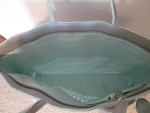 Large Gray Tote Purse Shoulder Bag with Separate Zippered Pouch