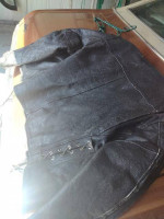 Leather Jacket, chaps,helmet, boots
