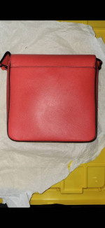 Michael Kors Men's Andy Leather Cardinal Red Medium Crossbody Messenge
