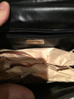 Gray Leather Clutch