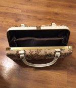 Vintage DOVER Floral Tapestry Retro Purse Bag