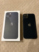 Unlocked iPhone 13 Midnight 128G - Open Box 100% Battery Max Capacity