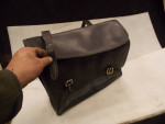 Jack Georges Leather Brief Case Satchel Attache Businessman Carry Case