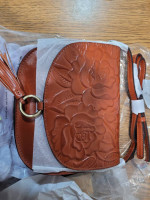 Patricia Nash rose Tooled purse