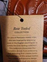 Patricia Nash rose Tooled purse
