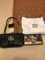 -*G U C C I Marmont handbag black-*-n0T R3@L