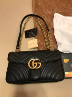 -*G U C C I Marmont handbag black-*-n0T R3@L