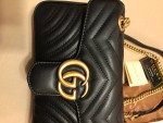 -*G U C C I Marmont handbag black-*-n0T R3@L