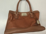 Vtg. Cole Haan Leather Brown Satchel Classic Handbag Crossbody
