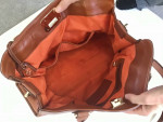Vtg. Cole Haan Leather Brown Satchel Classic Handbag Crossbody