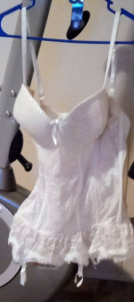 BN! $€× +1|| M1Dπ1GH+ 3XL White Floral Body Girdle Lingerie