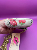 33-STT Betsey Johnson Vegan Leather Cell Phone Holder Crossbody New With Tags