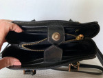 L.K. Bennett Gray Moonstone Patent Leather Shoulder Bag Hand Bag Purse