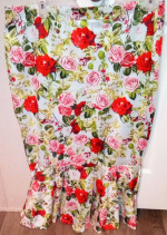 BN! Women's Plus Size 20 Mermaid Silhouette Rose Design Skirt