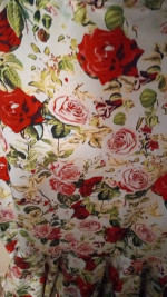 BN! Women's Plus Size 20 Mermaid Silhouette Rose Design Skirt