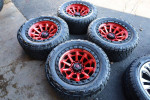 20x10 FuelOffRoad 18 Offset CovertRedBlackBeadRing/Nittos 33x12.5x18s