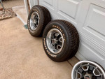 OLDSMOBILE rally rims FULL set OEM with 2 brand new tires