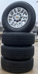 New take off 8 lug 18 inch Chevy wheels 8x180 and tires 2023