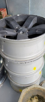 Set of 4-18" 5spoke Dipped Black Rims