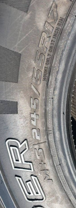 245/65/R17 COOPER EVOLUTION HT TIRE AS NEW