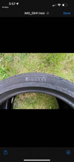 used tire pirelli run flat 225/40/19