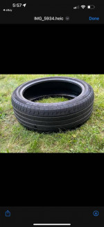 used tire pirelli run flat 225/40/19