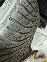 Winter tires and wheels off Tesla Model Y