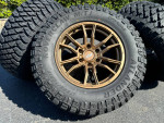 NEW 17” bronze rims 6x5.5 wheels off road Mud terrain 265/70r17 tires