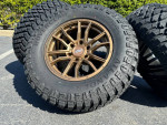 NEW 17” bronze rims 6x5.5 wheels off road Mud terrain 265/70r17 tires