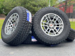 Silver NEW 17” TRD Pro Style wheels 6x5.5 Tacoma 4Runner Rims AT Tires