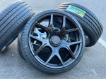 20” black 5 lug rims 5x120mm and 5x114.3 5x4.5 bolt pattern tires