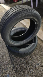 TWO nearly new tires Pirelli Pzero 235 55 19