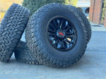 35” BFG KO2 Tires 18x9 +18mm rims 8x6.5 Dodge Ram 2500 8x165 wheels