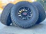 35” BFG KO2 Tires 18x9 +18mm rims 8x6.5 Dodge Ram 2500 8x165 wheels