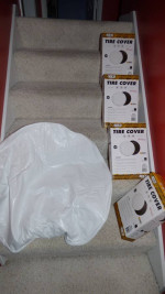 New Adco Spare Tire Cover White set 4