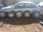 Set of tires with rims