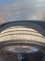Set of tires with rims