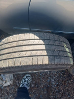 Set of tires with rims