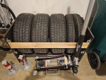 Excellent minimally used Bridgestone Blizzak tires and wheel set